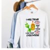 Personalized Grinch Christmas Holiday Shirt Snow Sweatshirts Family Tee Santa Sweatshirt