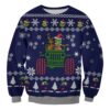 The Grinch Ugly Sweater Xmas Christmas Knitted Sweatshirt