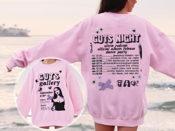 GUTS Night Album Olivia Tour Shirt