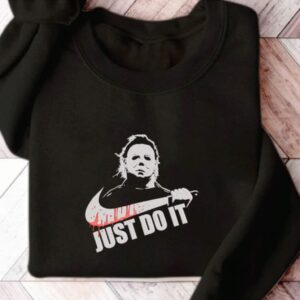 Halloween Michael Myers Just Do It Embroidered Shirt