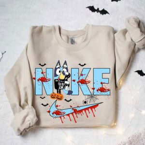 Halloween Scream Movie Funny Bluey Sweatshirt