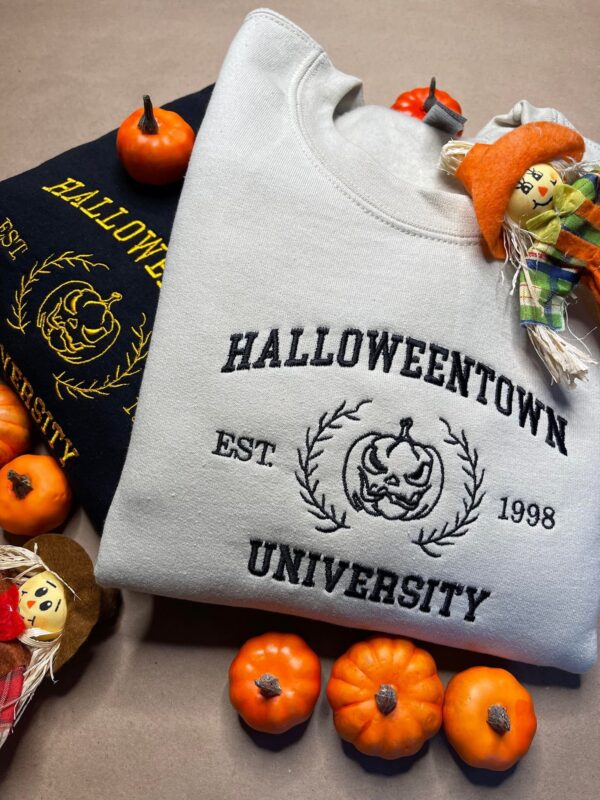 Halloween Town University Embroidered Sweatshirt