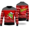 Grinch I Like To Stay In Bed It’s Too Peopley Out Side 3D Shirt Ugly Christmas Sweater The Gift