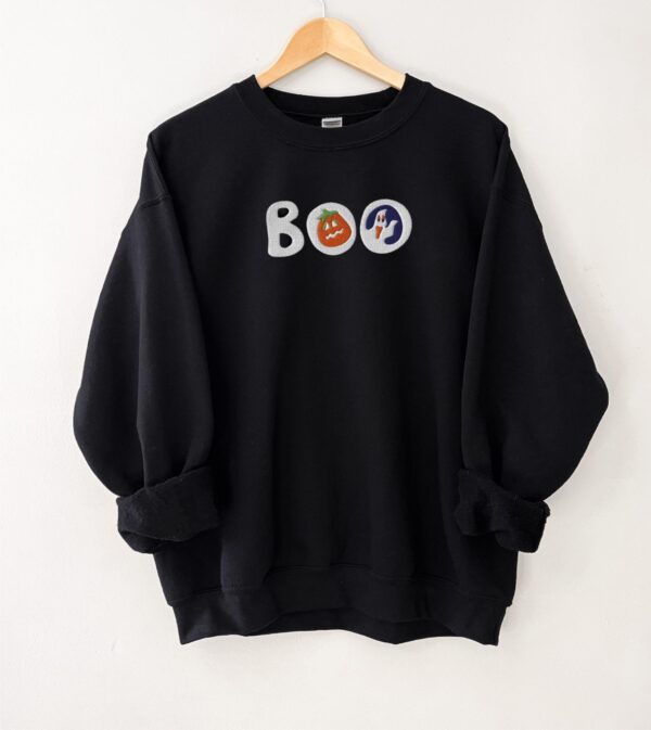 Halloween Sugar Cookies Boo Season Embroidered Sweatshirt