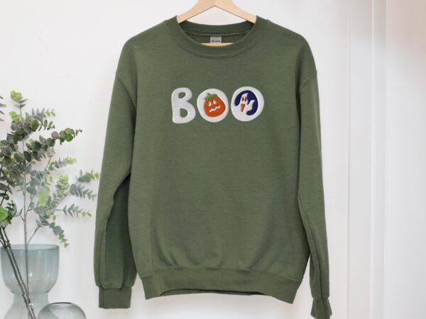 Halloween Sugar Cookies Boo Season Embroidered Sweatshirt