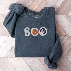 Halloween Sugar Cookies Boo Season Embroidered Sweatshirt