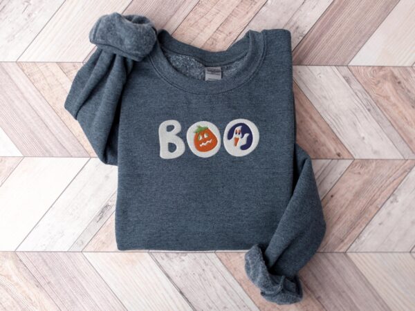 Halloween Sugar Cookies Boo Season Embroidered Sweatshirt