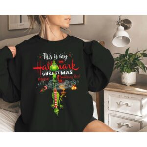 This Is My Hallmark Christmas Shirt, Movie Watching Shirt, Grinch And Max Shirt, Holiday Spirit Shirt, Hallmark Sweatshirt, Xmas Movie Tee