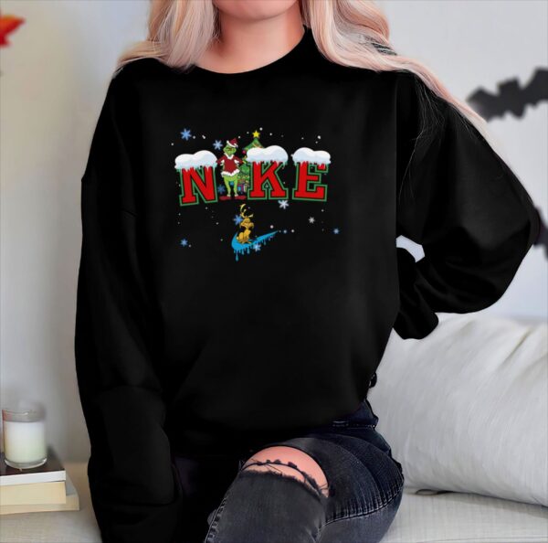 Grinch Christmas Snow Sweatshirt 2022 Cute Santa