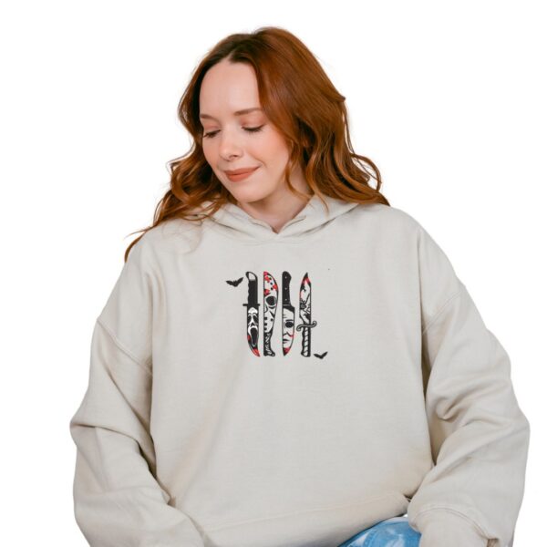 Horror Movie Characters No You Hang Up Halloween Sweatshirt