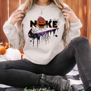 Vintage Halloween Swoosh Skeleton Pumpkin Sweatshirt