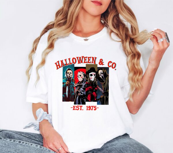 Vintage Horror Movie Character Halloween Sweatshirt