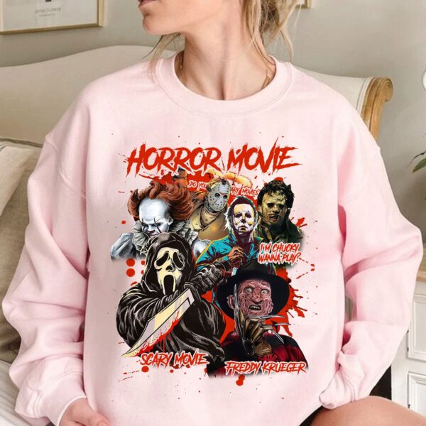 Scary Movie Halloween Horror Characters Sweatshirt