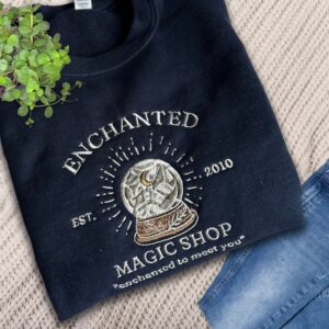 Magic Shop Enchanted To Meet You Embroidered Sweatshirt