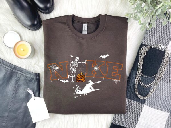 Funny Halloween Skeleton Pumpkin Sweatshirt