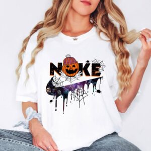 Vintage Halloween Swoosh Skeleton Pumpkin Sweatshirt