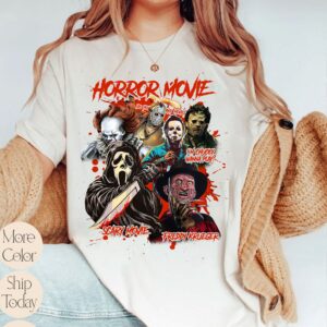 Scary Movie Halloween Horror Movie Characters Sweatshirt