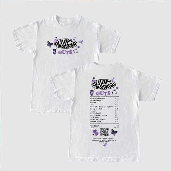 Olivia Guts Track List Aesthetic Shirt