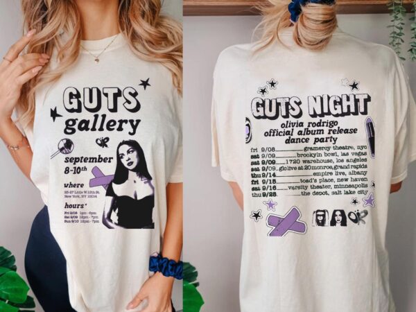 GUTS Night Album Olivia Tour Shirt