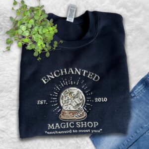 Magic Shop Enchanted To Meet You Embroidered Sweatshirt