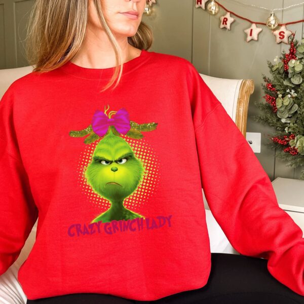 Nice Crazy Grinch Lady Sweatshirt