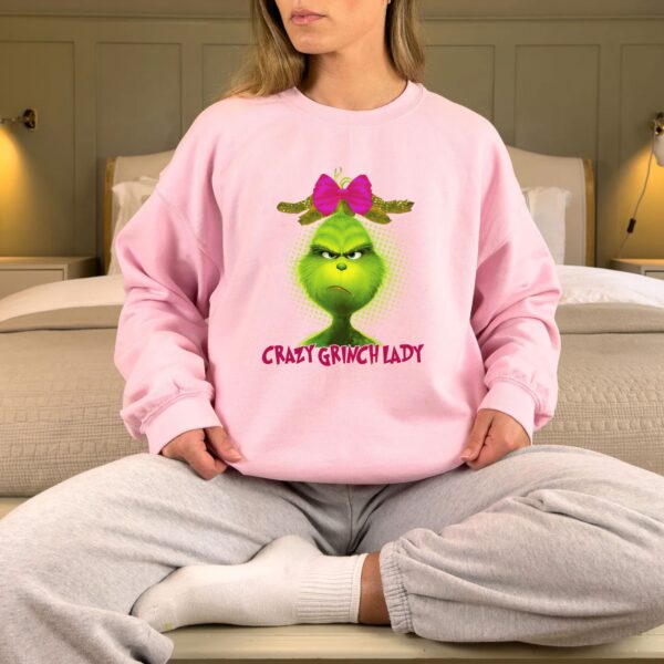 Nice Crazy Grinch Lady Sweatshirt