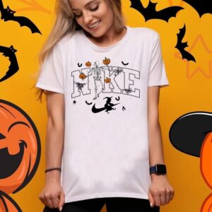 Halloween Skeleton Pumpkin Witch Shirt