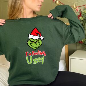 Personalized Grinch Christmas Snow Matching Family Sweatshirt