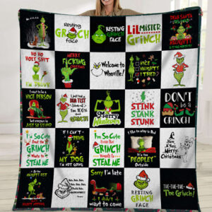 Grinch How Stole Christmas Gift Blanket Movie The Fleece 2022 Fan