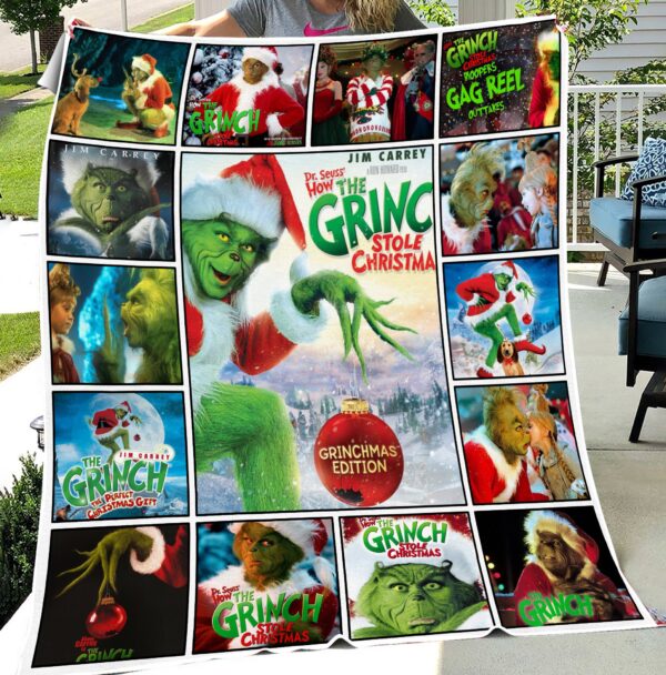 Dr. Seuss How The Grinch Stole Christmas Blanket Grinchmas Edition