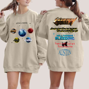 Post Malone Album Signature Galaxy Crystal Ball Sweatshirt